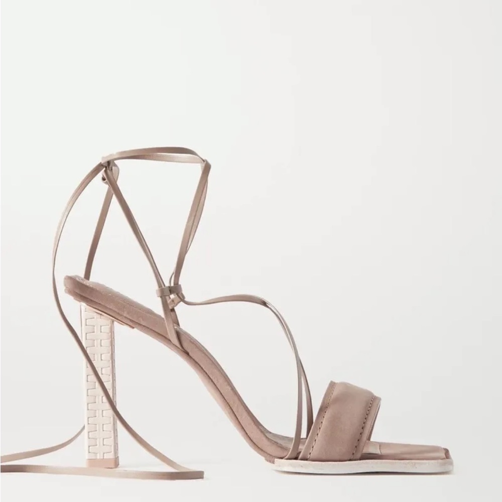 Brand New JACQUEMUS Adour Nubuck Sandals Heels Size 38